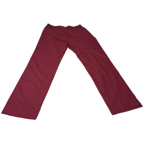 Dickies Women's Tall Pull-on Scrub Pant Size L Color Wine Style# 86106 - Picture 6 of 6